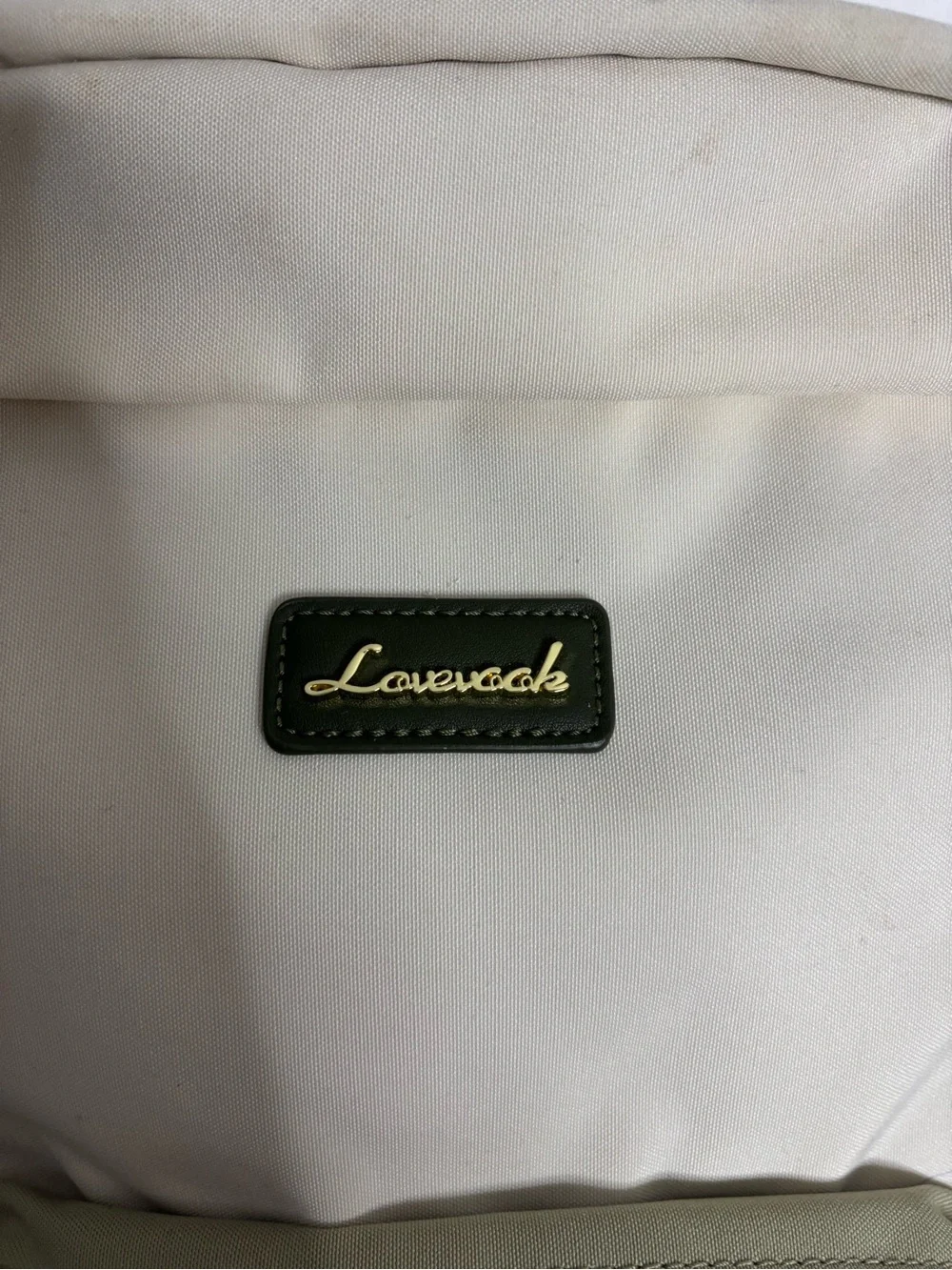 Lovevook Cream & Olive Green Backpack